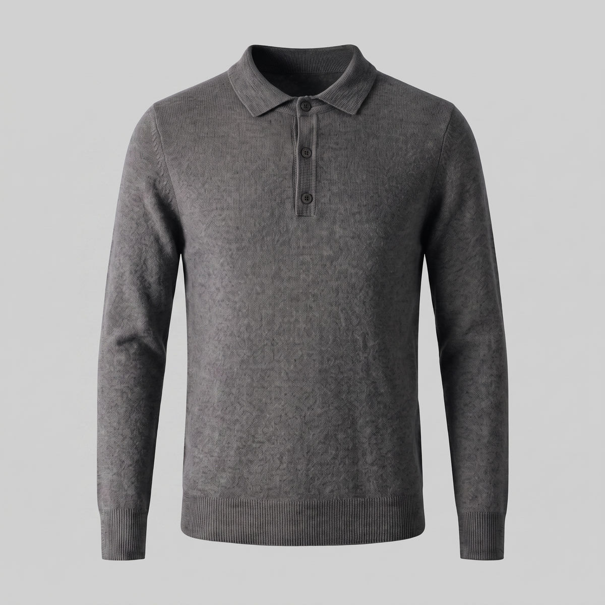 Pull homme laine col polo chaud respirant