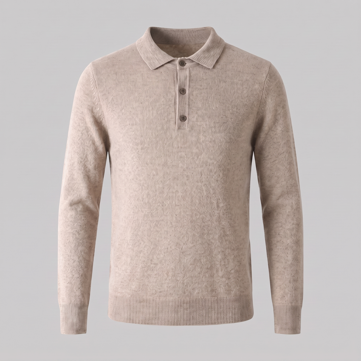 Pull homme laine col polo chaud respirant