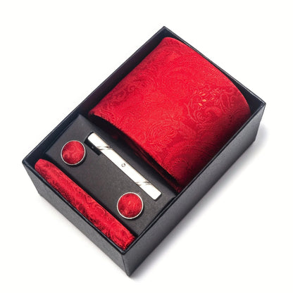Set cravate homme motif Paisley complet élégant