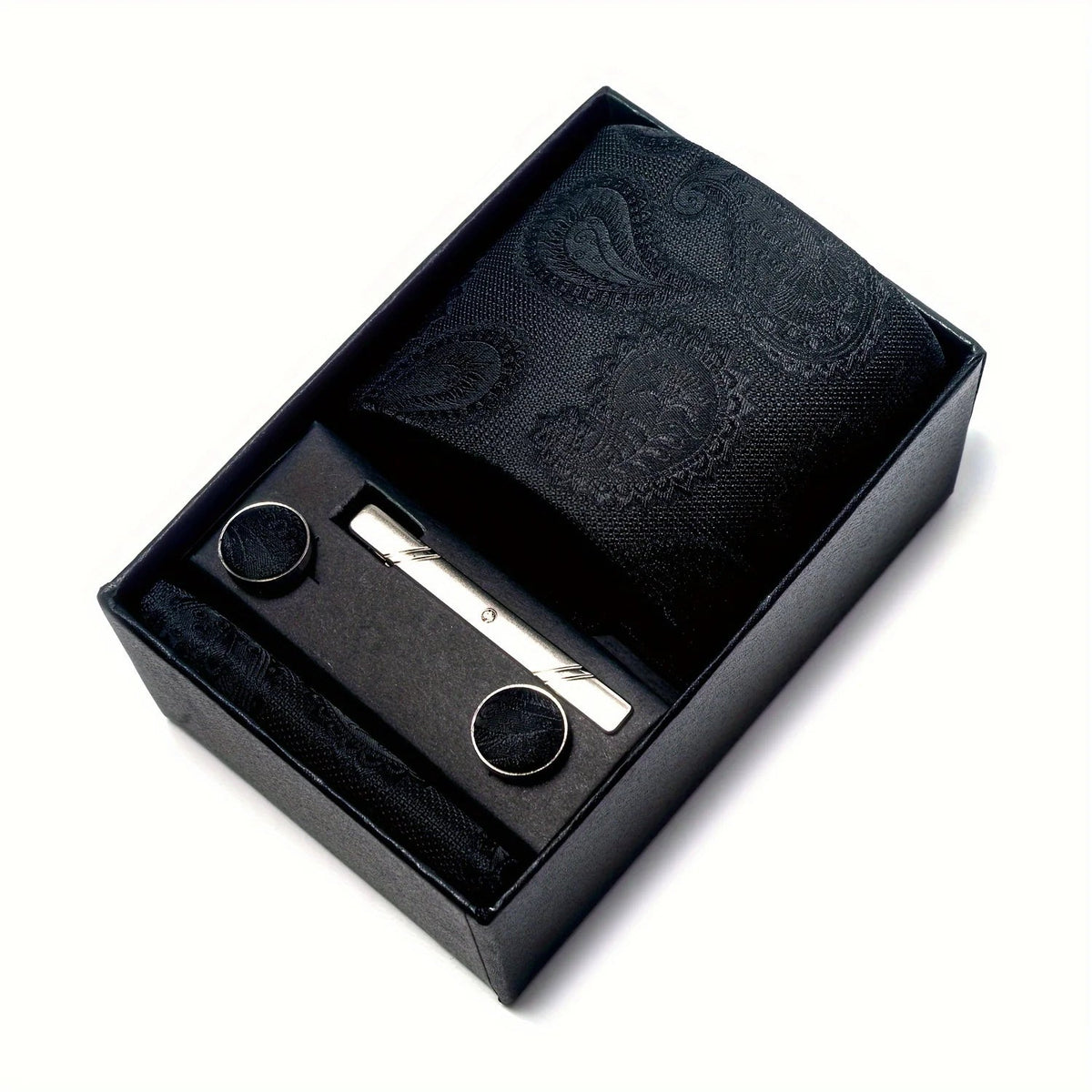 Set cravate homme motif Paisley complet élégant