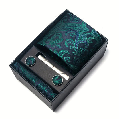 Set cravate homme motif Paisley complet élégant