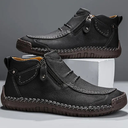 Chaussures homme orthopédiques ergonomiques à enfilage facile