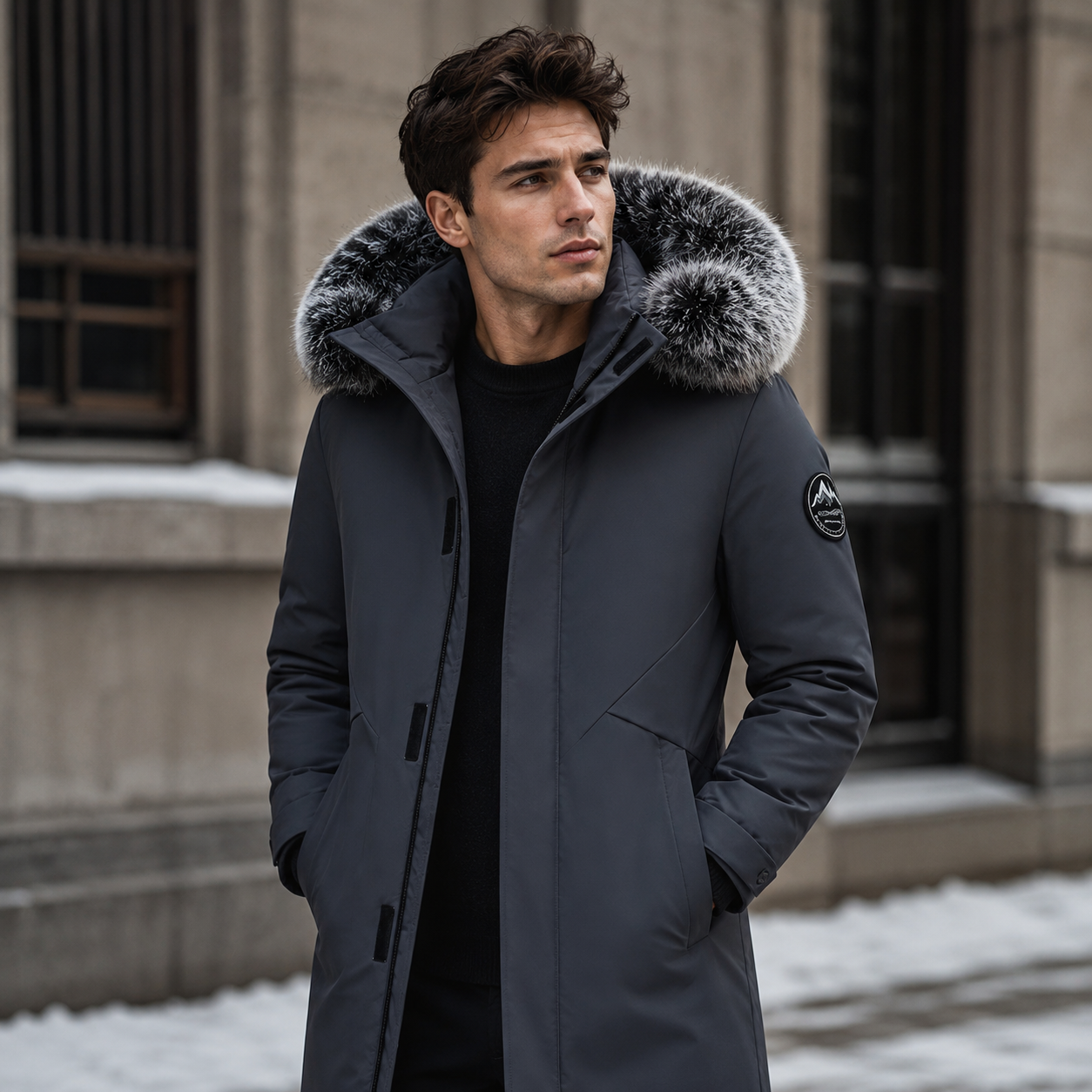 Veste homme à capuche style décontracté et adaptable