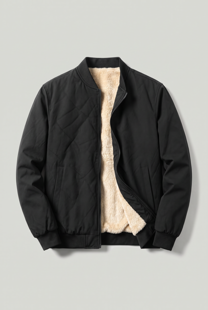 Blouson bomber homme doublure polaire décontracté