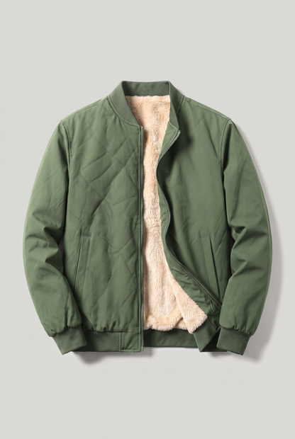 Blouson bomber homme doublure polaire décontracté