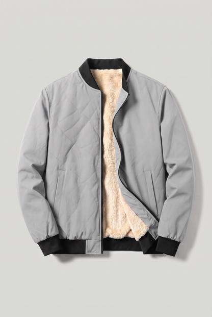 Blouson bomber homme doublure polaire décontracté