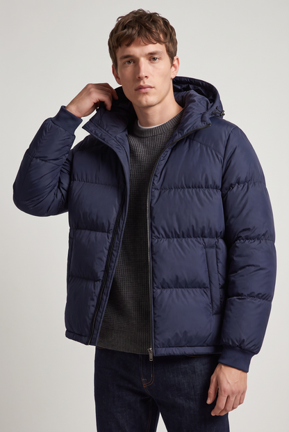 Doudoune homme à capuche coupe ample hiver