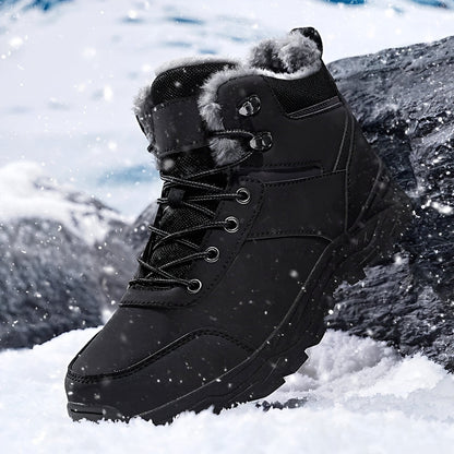 Herren-Winterstiefel mit warmem Futter und robuster Sohle