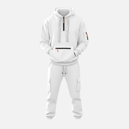Lässiger Herren-Trainingsanzug aus atmungsaktiver Baumwolle im Streetwear-Stil