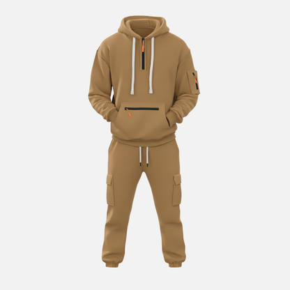 Lässiger Herren-Trainingsanzug aus atmungsaktiver Baumwolle im Streetwear-Stil
