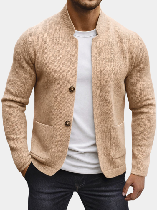 Cardigan homme tricot structuré décontracté élégant