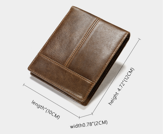 Portefeuille homme cuir véritable RFID 16 fentes