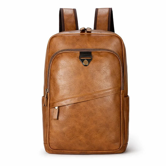 Sac à dos homme en cuir véritable urbain et spacieux