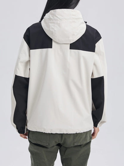 3-in-1-Herrenjacke, wasserdicht mit abnehmbarer Kapuze