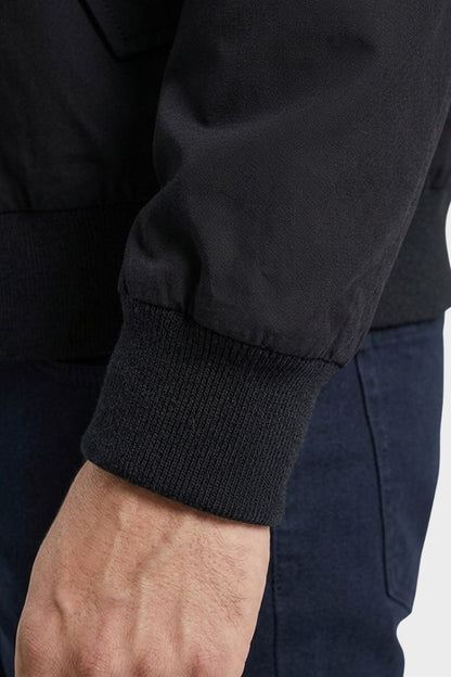 Blouson bomber homme col montant zippé moderne