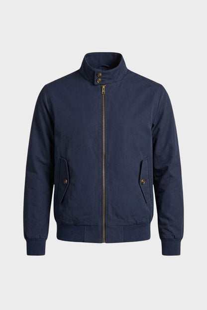 Blouson bomber homme col montant zippé moderne