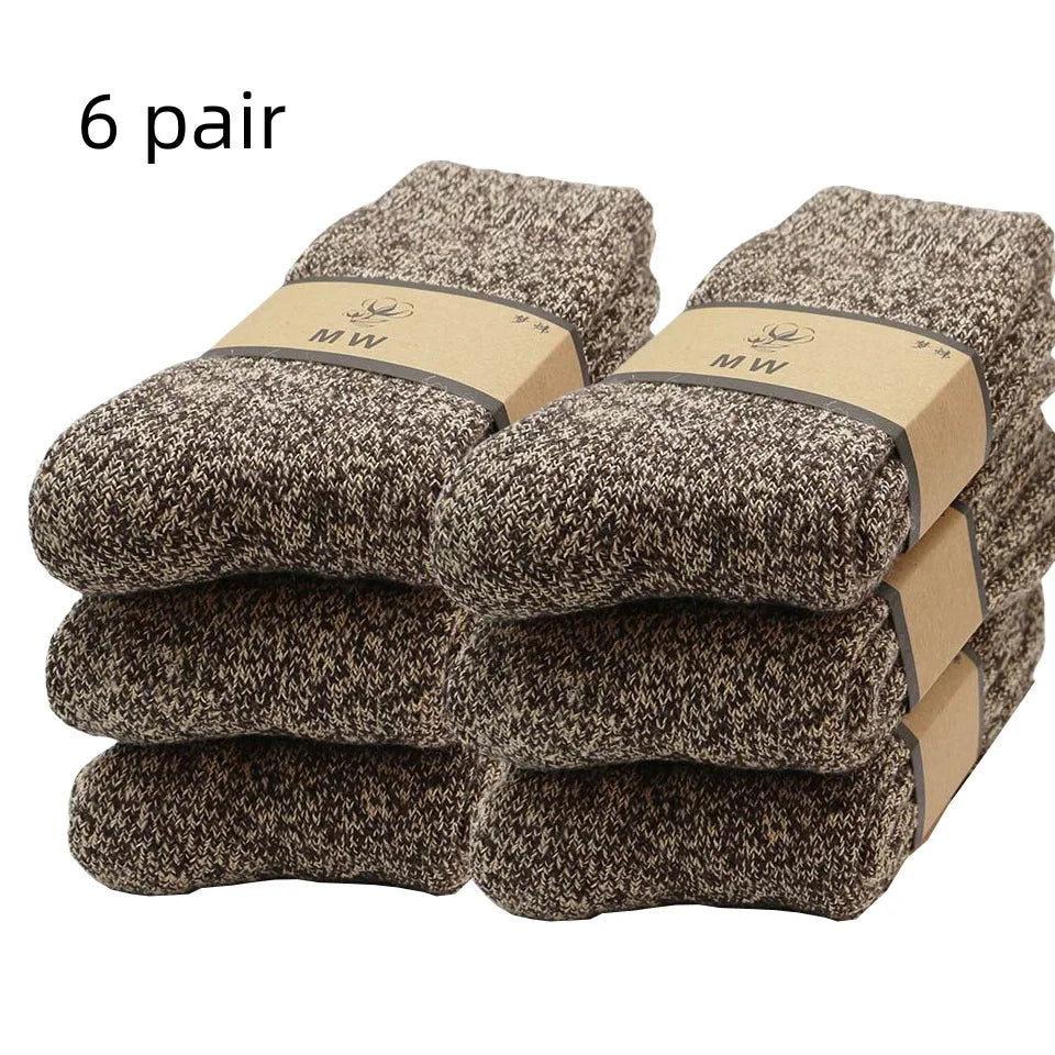Chaussettes homme mérinos épaisses thermiques hiver