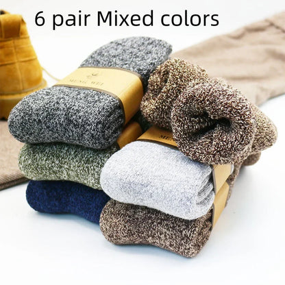 Chaussettes homme mérinos épaisses thermiques hiver
