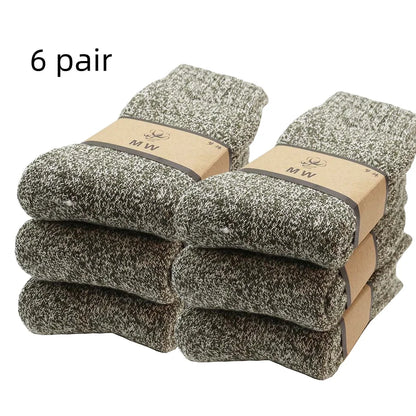 Chaussettes homme mérinos épaisses thermiques hiver