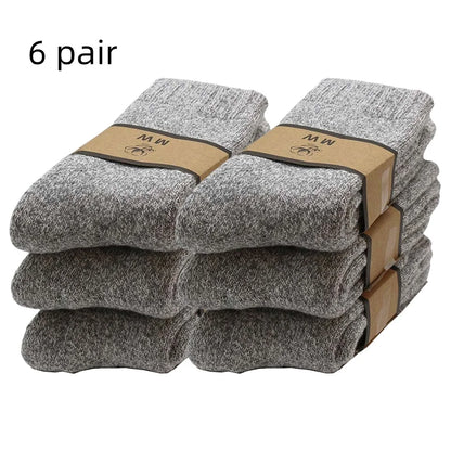 Chaussettes homme mérinos épaisses thermiques hiver