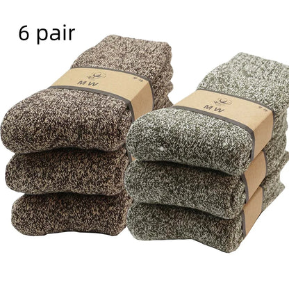 Chaussettes homme mérinos épaisses thermiques hiver