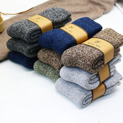 Chaussettes homme mérinos épaisses thermiques hiver
