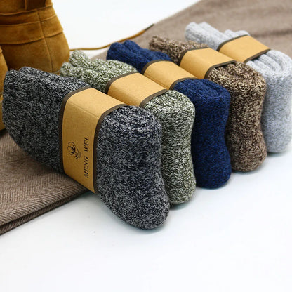 Chaussettes homme mérinos épaisses thermiques hiver