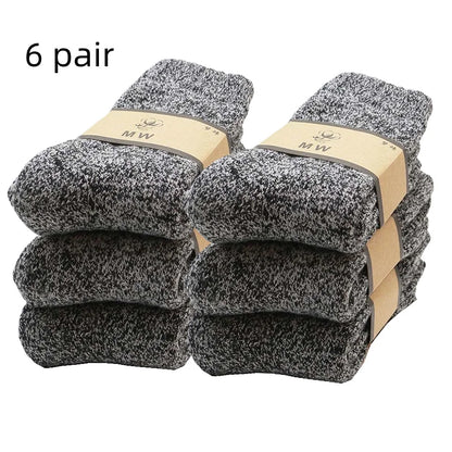 Chaussettes homme mérinos épaisses thermiques hiver