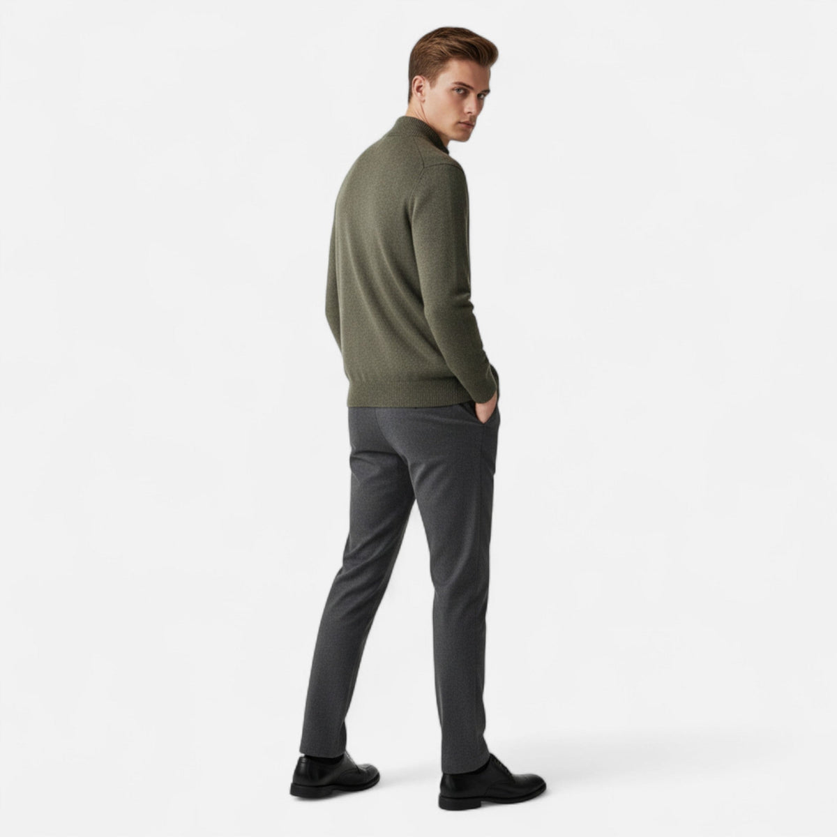 Cardigan homme laine mérinos léger respirant