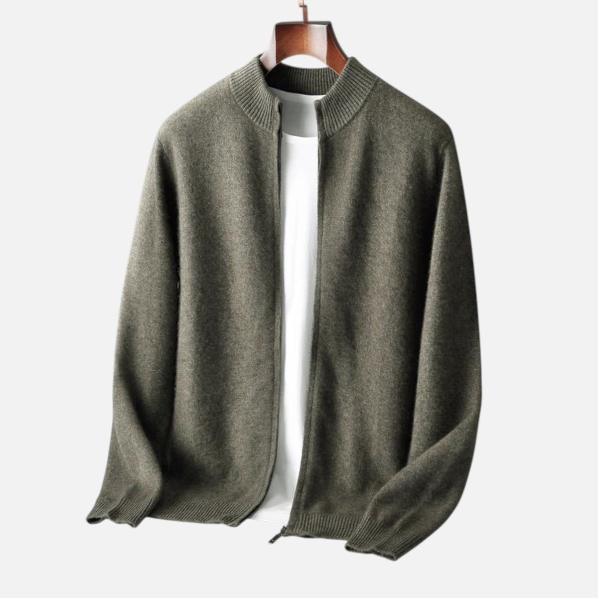 Cardigan homme laine mérinos léger respirant