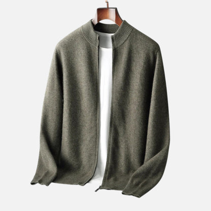 Cardigan homme laine mérinos léger respirant