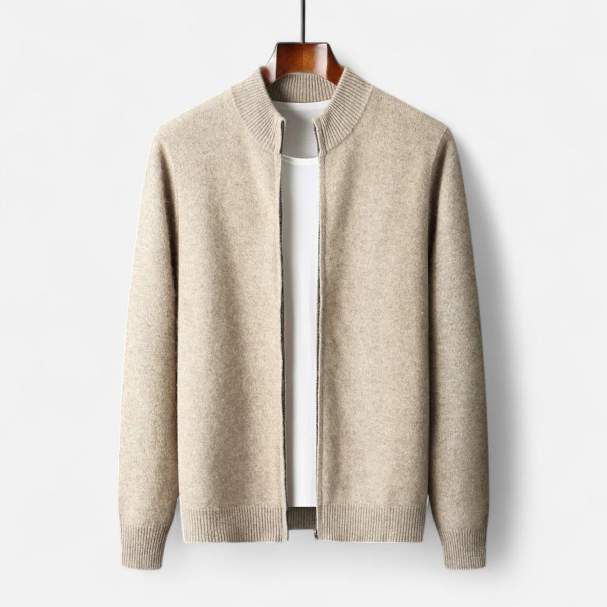 Cardigan homme laine mérinos léger respirant