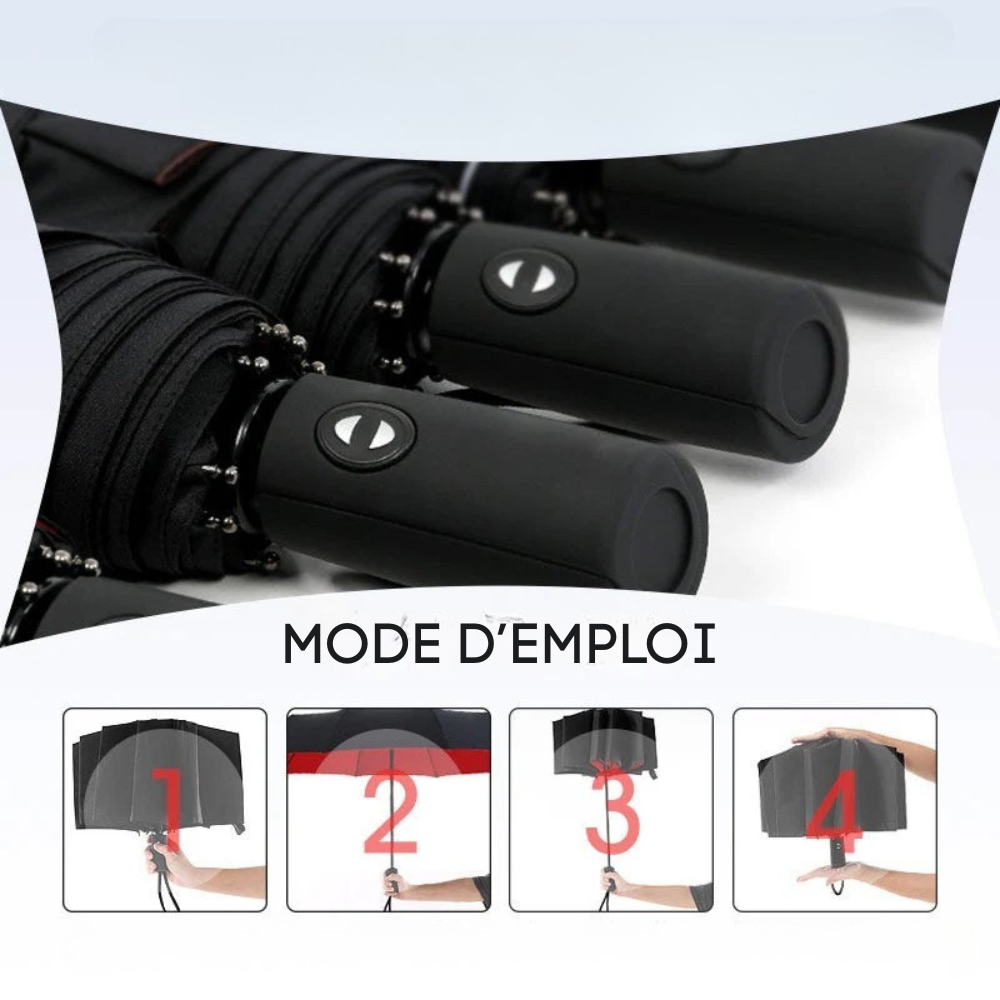 Parapluie automatique résistant au vent anti-UV portable