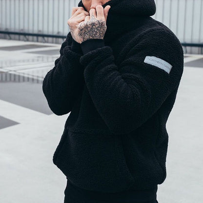 Pull homme sherpa coupe décontractée poche kangourou