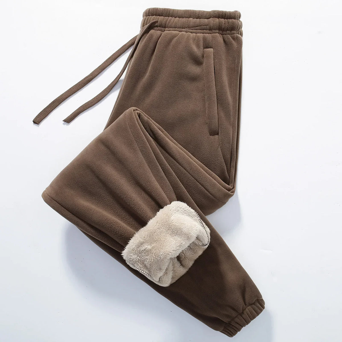 Warme Herren-Jogginghose mit Sherpa-Futter