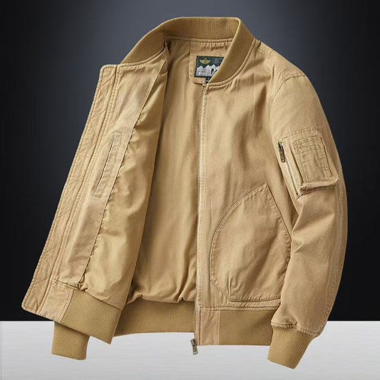 Blouson bomber homme coupe décontractée col baseball
