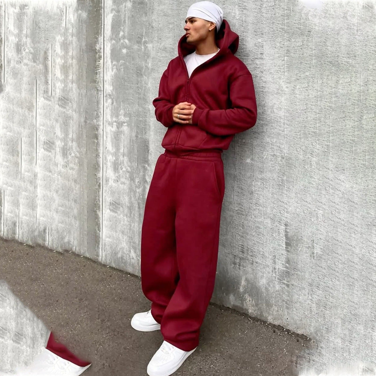 Oversize-Jogginganzug für Herren aus lässigem Baumwollmix