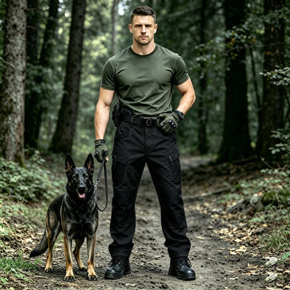 Wasserabweisende taktische Hose aus dehnbarem Polyester