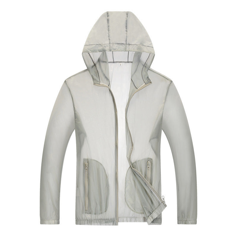 Veste de pluie homme ultra-légère respirante et réfléchissante