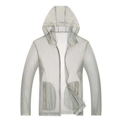 Veste de pluie homme ultra-légère respirante et réfléchissante