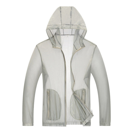 Ultraleichte, atmungsaktive und reflektierende Regenjacke für Herren