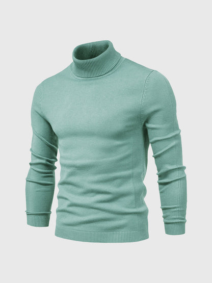 Pull col roulé homme lavable moderne élégant