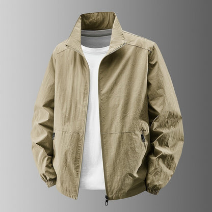 Blouson homme léger col montant décontracté
