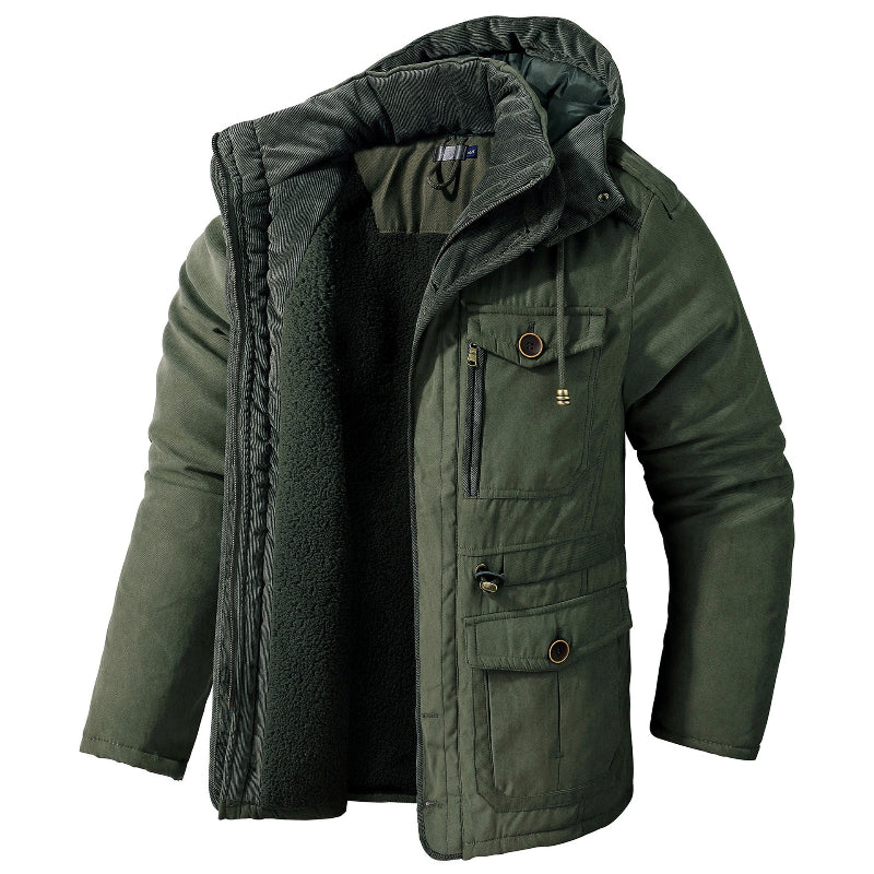 Veste d'hiver homme imperméable, coupe-vent et thermique