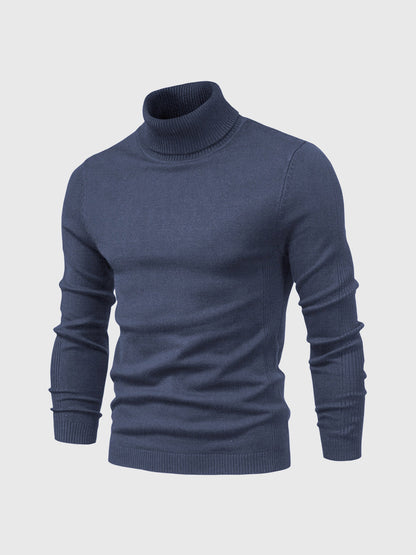 Pull col roulé homme lavable moderne élégant