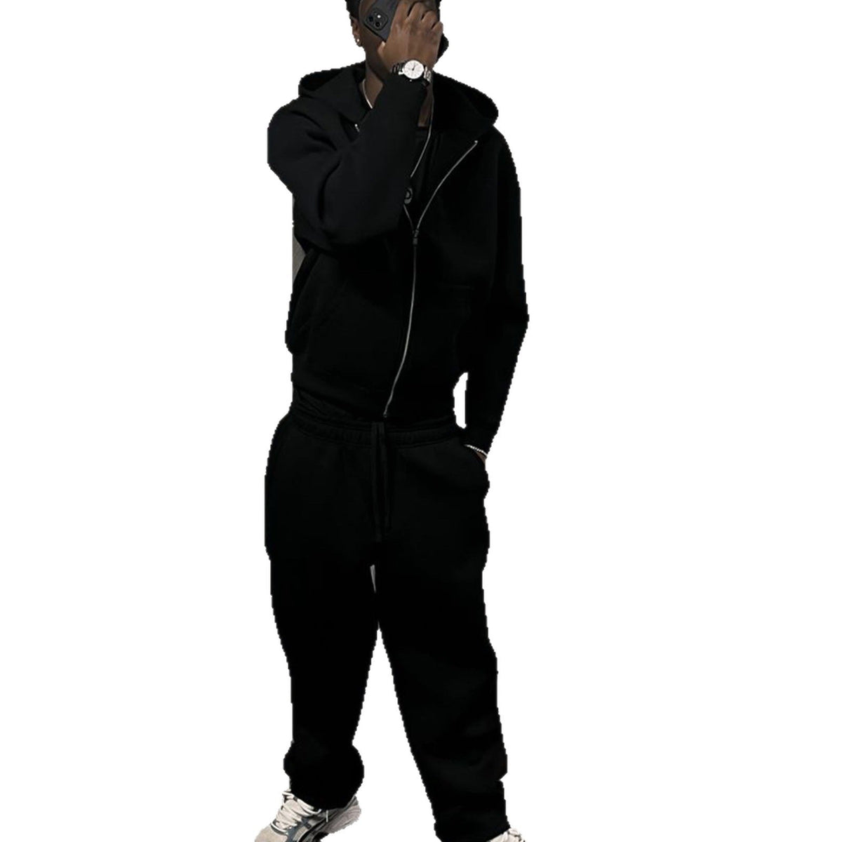 Oversize-Jogginganzug für Herren aus lässigem Baumwollmix