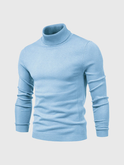 Pull col roulé homme lavable moderne élégant