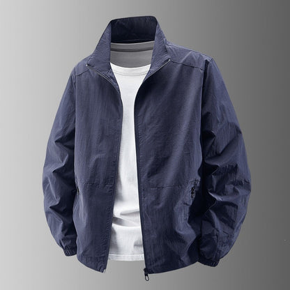 Blouson homme léger col montant décontracté