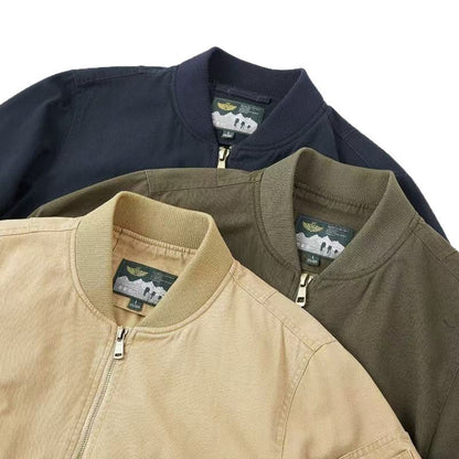 Blouson bomber homme coupe décontractée col baseball
