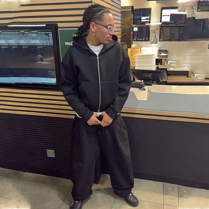 Oversize-Jogginganzug für Herren aus lässigem Baumwollmix